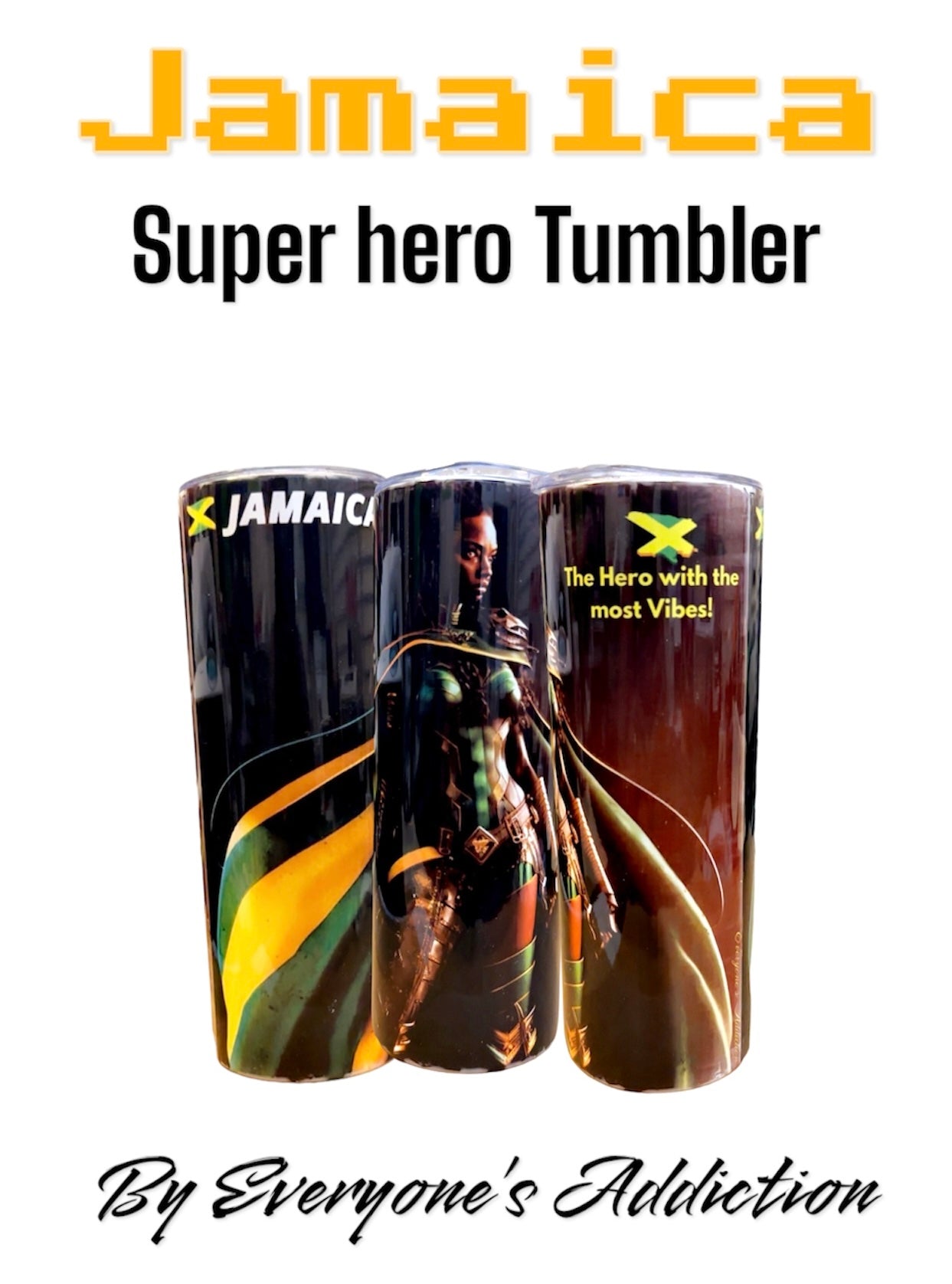 Caribbean Super Hero Tumblers