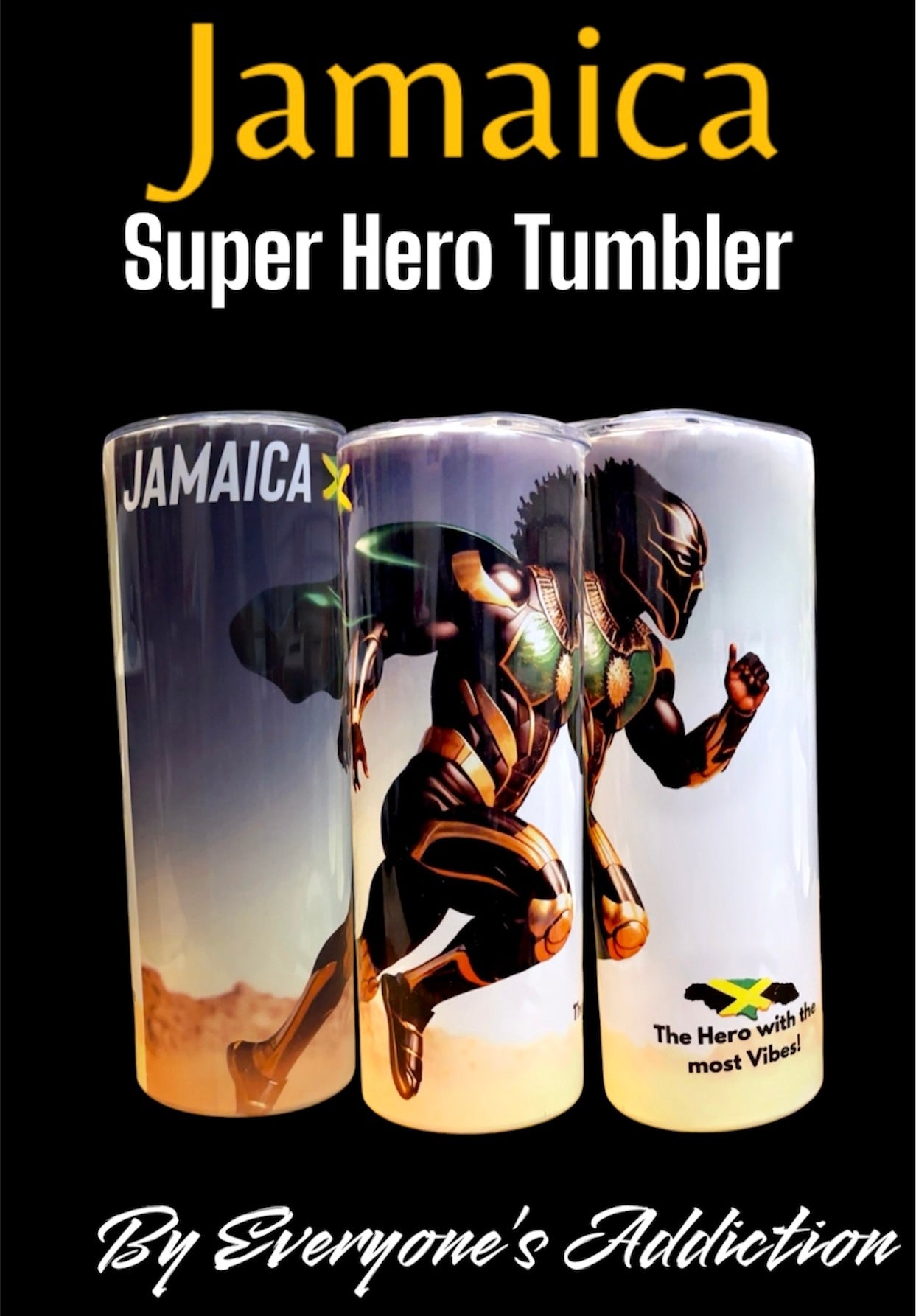 Caribbean Super Hero Tumblers