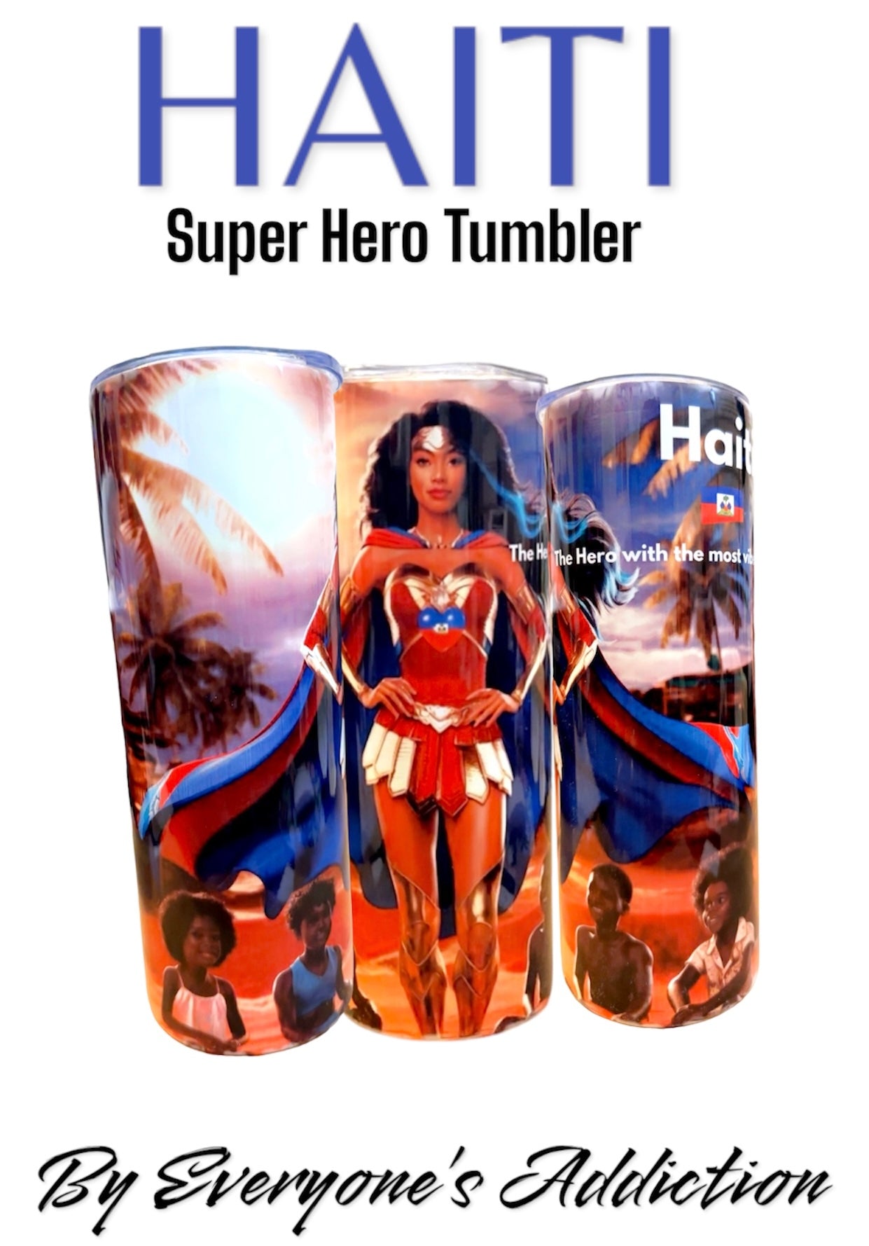 Caribbean Super Hero Tumblers