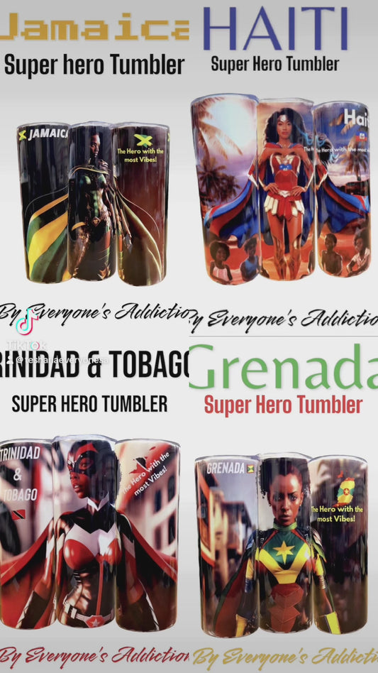 Caribbean Super Hero Tumblers